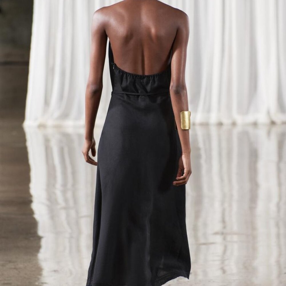 Zara Midi Halter Dress - Brand New With Tags.